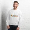 unisex crew neck sweatshirt white front 60d0b1d521af0